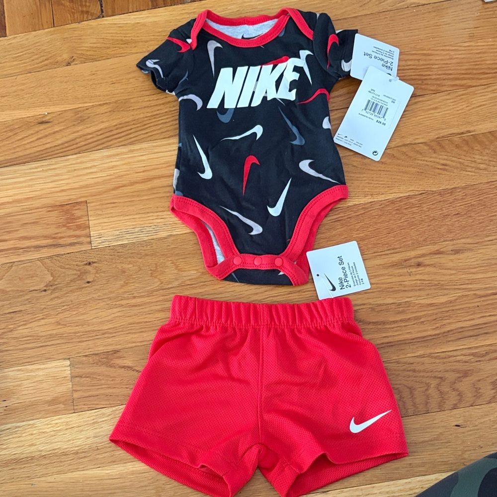 Nike Black and Red Baby Outfit